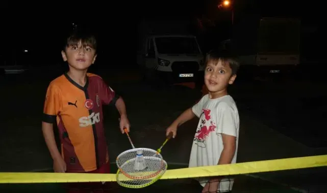 Çocuklar spora doydu