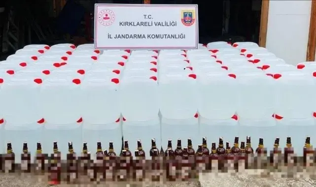 Lüleburgaz'da 3 bin 360 litre etil alkol ele geçirildi, 2 kişi yakalandı