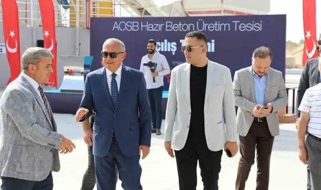 Adana OSB'de İkinci Beton Santrali Hizmete Girdi