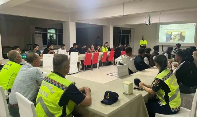 Motosiklet sürücülerine bilgilendirme eğitimi