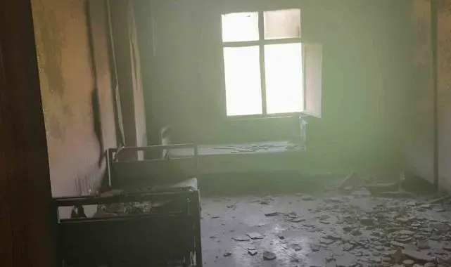 Bingöl'de pansiyon yangını