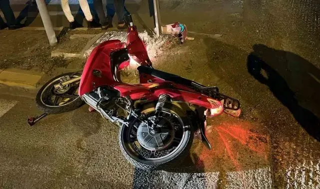 Konya'da otomobille çarpışan elektrikli bisikletin sürücüsü yaralandı
