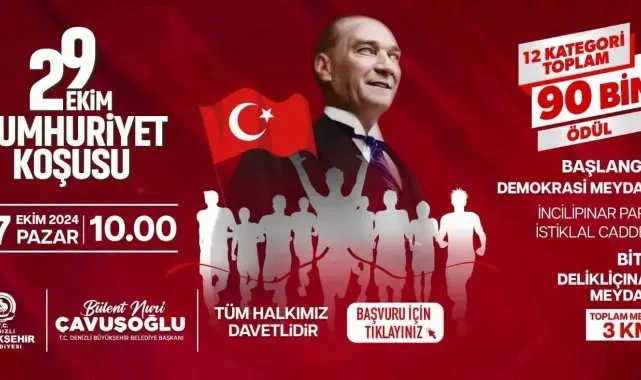 Sporcular bu sefer Cumhuriyet için koşacak