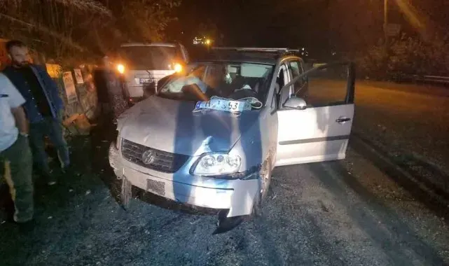Gurbetten geldiği köyüne 2 kilometre kala kaza yaptı