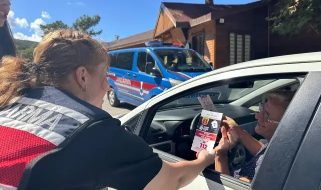 Jandarma kadına şiddete dikkat çekti