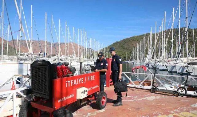 Marina, liman ve çekeklerde yangın denetimi