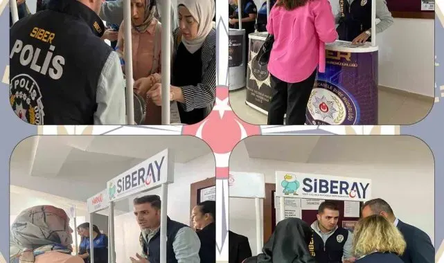 Elazığ'da polis ekipleri üniversite öğrencilerine SİBERAY Projesini anlattı