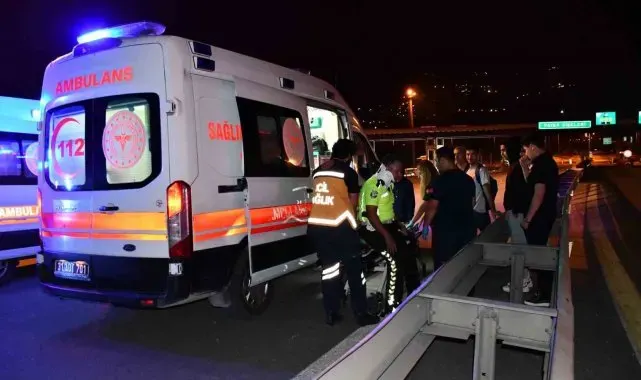 'Dur' ihtarına uymayan motosiklet polis memuruna çarptı