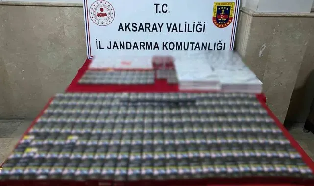 Jandarmadan kaçak sigara sevkiyatına darbe