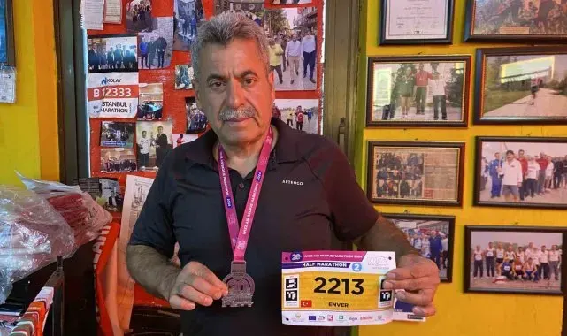 Bursalı esnaf yarı maratonda Türkiye'yi temsil etti