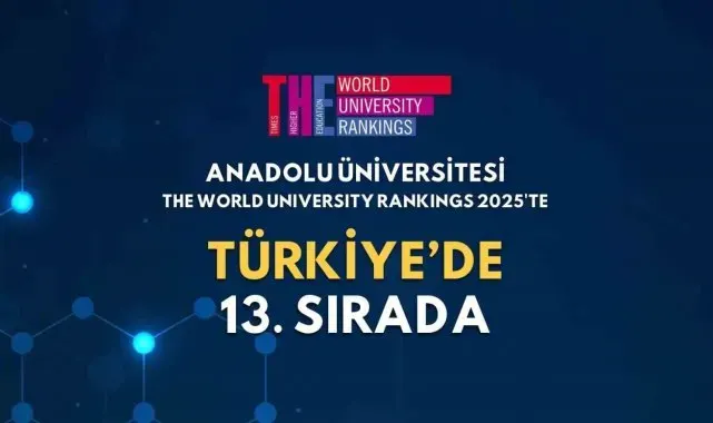 Anadolu Üniversitesi, THE World University Rankings 2025'te 13'üncü sırada