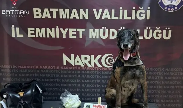 Batman'da durdurulan yolcu otobüsünde skunk madde uyuşturucu yakalandı