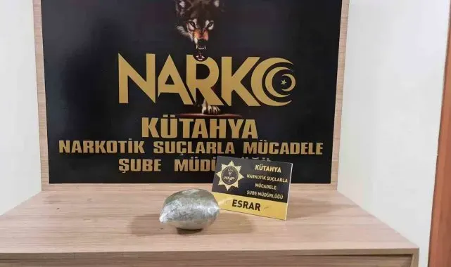 Kütahya'da otobüste uyuşturucu ile yakalanan yolcu tutuklandı