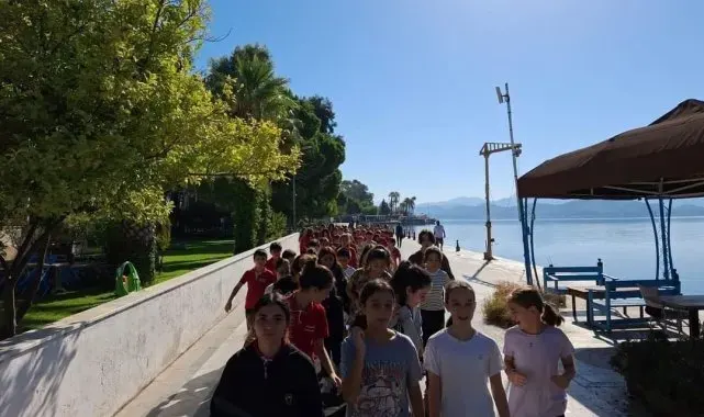 Köyceğiz'de yürüyüş yapmanın faydalarına dikkat çekildi