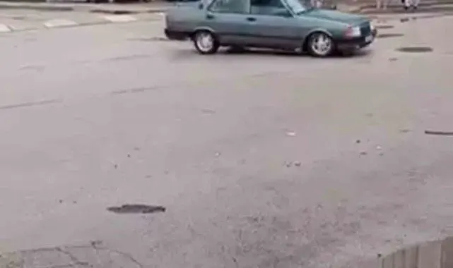 TOFAŞ sürücüsü yol ortasında dakikalarca drift attı, o anları kayda aldırdı