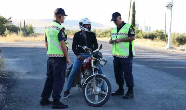 Motosiklet denetiminde 196 sürücüye para cezası