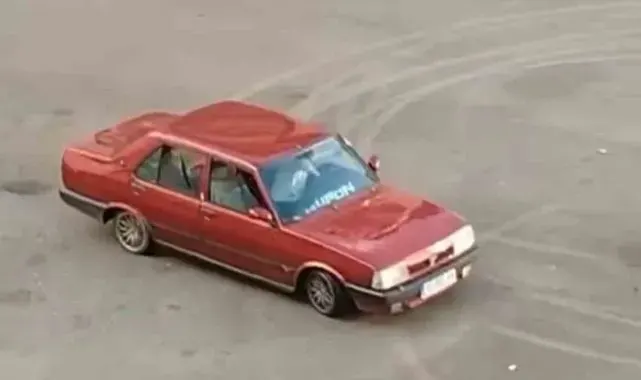 Yol ortasında dakikalarca drift atınca 33 bin lira ceza yedi, 2 ay ehliyetine el konuldu