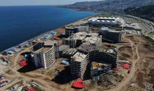 Trabzon Şehir Hastanesi inşaatının yüzde 50'si tamamlandı