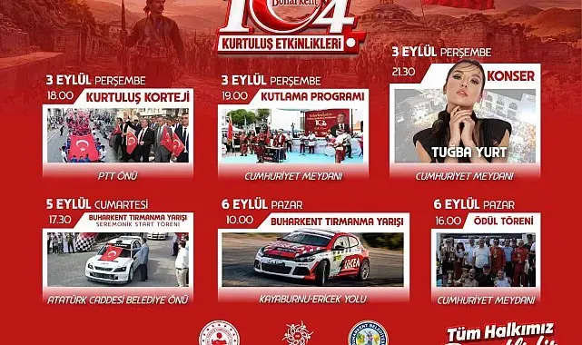 Buharkent'te 104. kurtuluş yıl dönümü coşkusu başlıyor