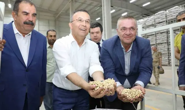 Vali Çeber, Antep fıstığı lisanslı depoda incelemelerde bulundu