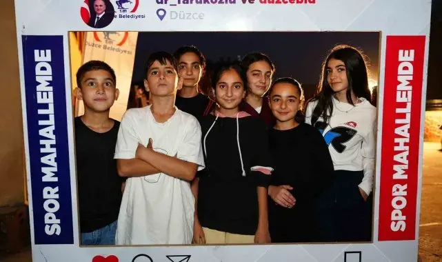 Mahalleli sporla buluştu