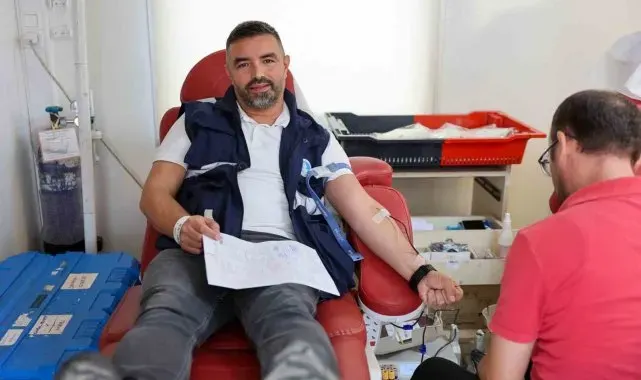 SASKİ çalışanlarından örnek davranış: Kan ve kök hücre bağışı