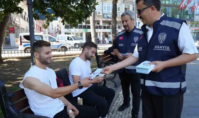 Polisten vatandaşlara 'yasa dışı bahis' ve 'dolandırıcılık' bilgilendirmesi