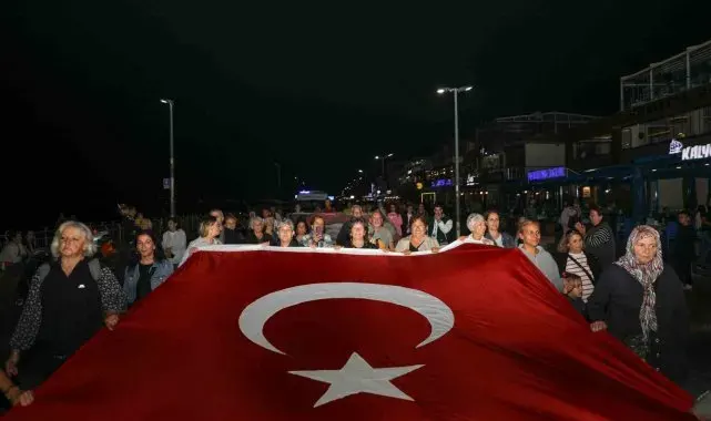 Barış ve özgürlüğün sesi Mudanya'dan yükseliyor