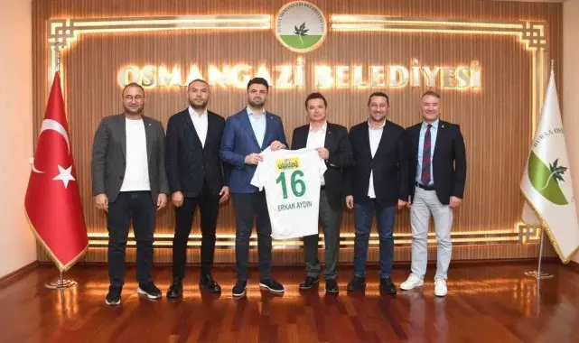 Bursaspor Yönetiminden Başkan Aydın'a ziyaret