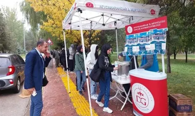 Müftülük üniversite öğrencilerine yönelik karşılama, tanıtım ve kitap standı açtı