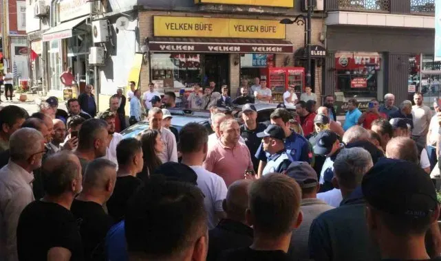 Bulancak'ta zabıta ile dürümcüler arasında denetim gerginliği