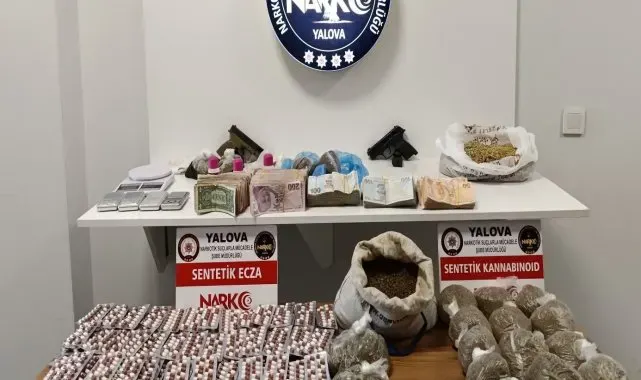 Yalova'da uyuşturucu operasyonunda 18 zanlı tutuklandı