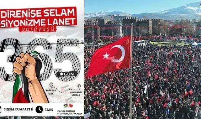 Kayseri'de 'Direnişe Selam, Siyonizme Lanet' yürüyüşü yapılacak