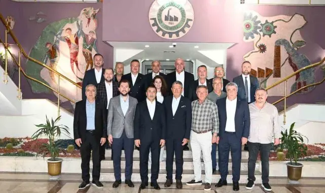 DTO yönetiminden Denizli OSB Başkanı Baltalı'ya hayırlı olsun ziyareti
