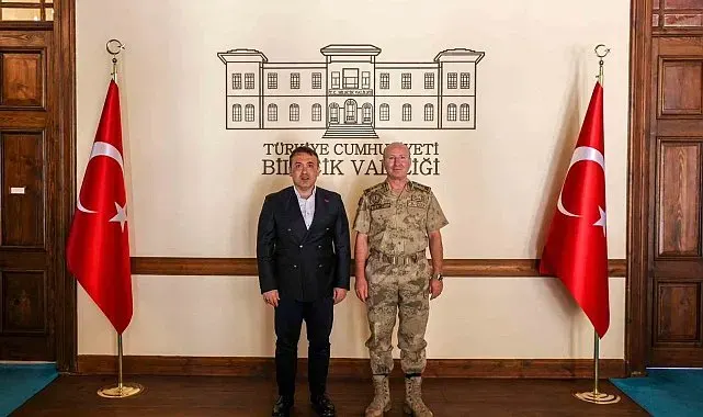 Jandarma Eğitim Komutanı İlbey'den Vali Sözer'e ziyaret