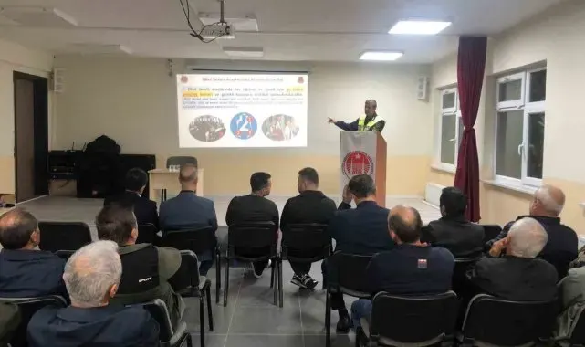 Polis ve jandarmadan 66 servis şoförüne eğitim