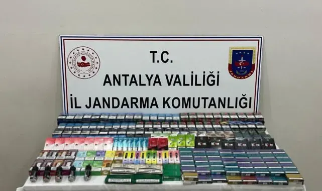 Antalya'da kaçak sigara operasyonu