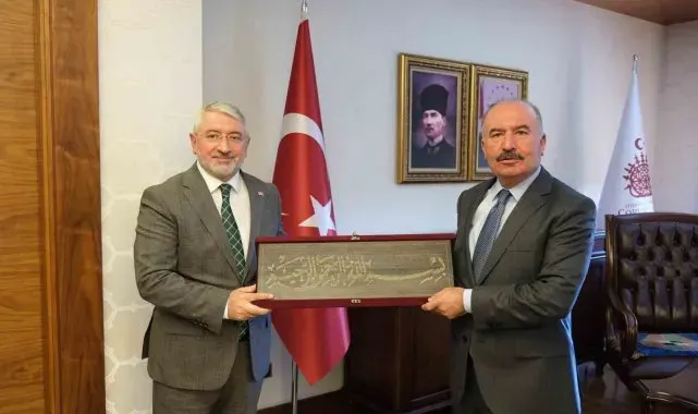 Vali Çalgan'a ilk ziyaret Başkan Aşgın'dan