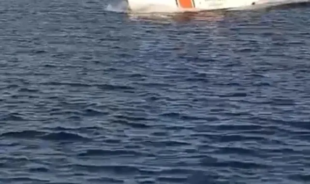 Biga'da alabora olan teknedeki 7 kişi Sahil Güvenlik ekiplerince kurtarıldı