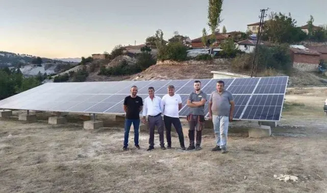 Hisarcık Kutluhallar köyünde GES tesisi faaliyete geçti