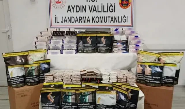 Aydın'da 44 bin makaron ele geçirildi