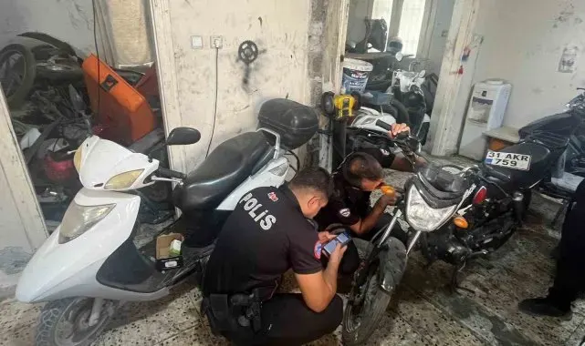 Hatay'da motosiklet tamircileri denetlendi