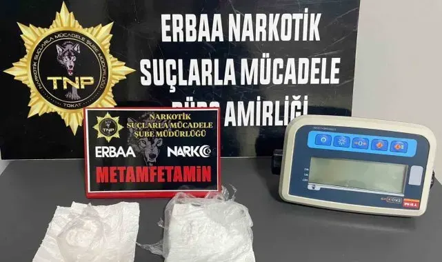 Uyuşturucu tacirinin kantar hilesi Tokat emniyetinin gözünden kaçmadı