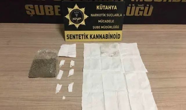 Kütahya'da uyuşturucu ticareti yapan 1 kişi tutuklandı