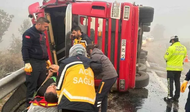 Yoğun sis kazaya sebep oldu: 1 yaralı