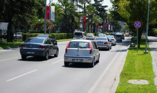 Samsun'da trafiğe kayıtlı araç sayısı 482 bini geçti