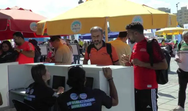 Kayseri Yarı Maratonu'nda bebekler de yarıştı