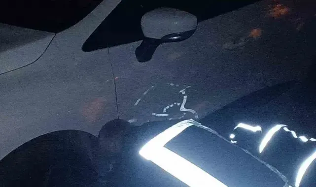 Otomobilin altında mahsur kalan köpeği itfaiye kurtardı