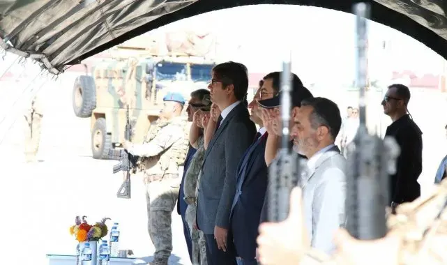 Sınır ötesine gidecek güvenlik korucuları için uğurlama töreni
