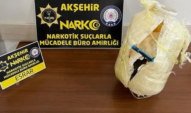 Konya'da 2 kilo 750 gram esrar ele geçirildi